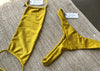 sparkle yellow citrine two peice bikini sou swim