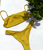 sparkle yellow citrine two peice bikini sou swim